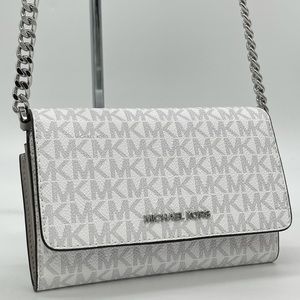 Michael Kors Small MF Phone Xbody Bag Bright White
